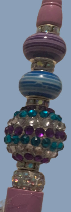 Sparkly Colorful Bubble Gum Bead-Able Pens