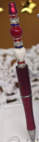 Blinging American Flag Pens- Red, White and Blue