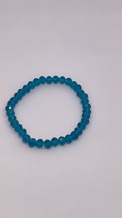 Luxury Blue Crystal Bracelet with Accent Beads