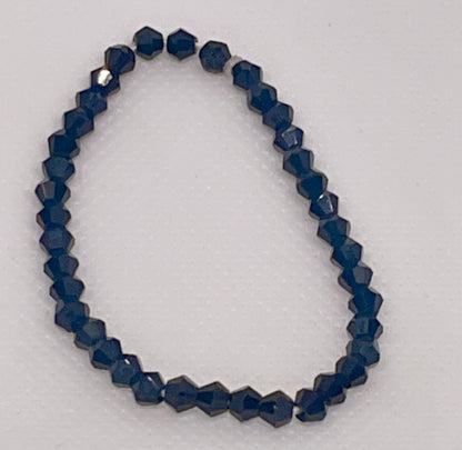 Luxury Blue Crystal Bracelet with Accent Beads