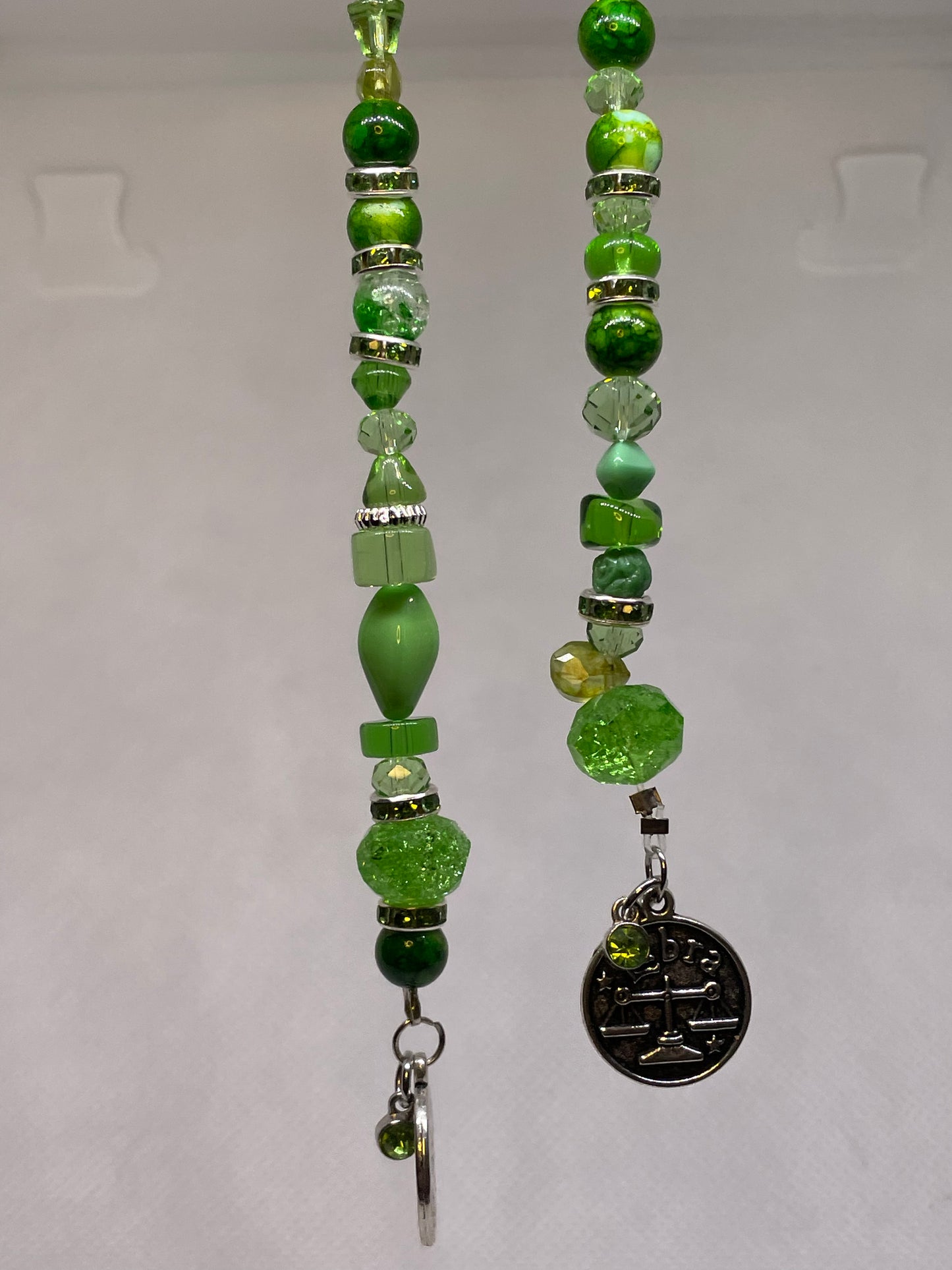 Libra purse charm green