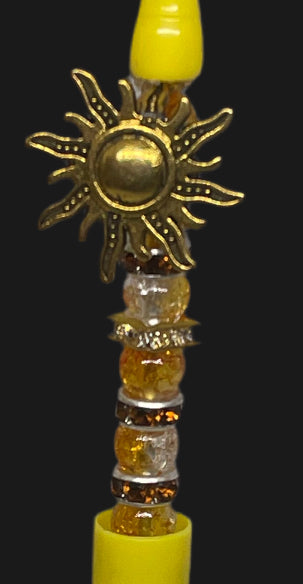 Sunshine Fun Time blinging bead-able Pen