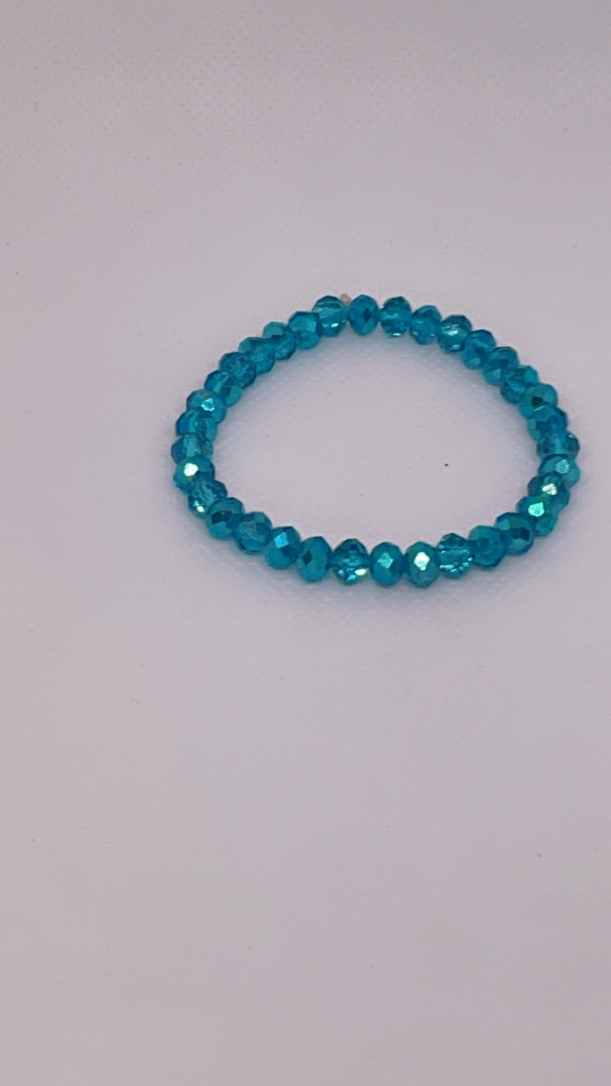 Luxury Blue Crystal Bracelet with Accent Beads