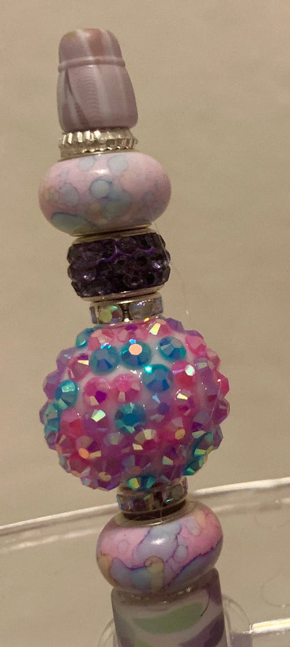 Sparkly Colorful Bubble Gum Bead-Able Pens