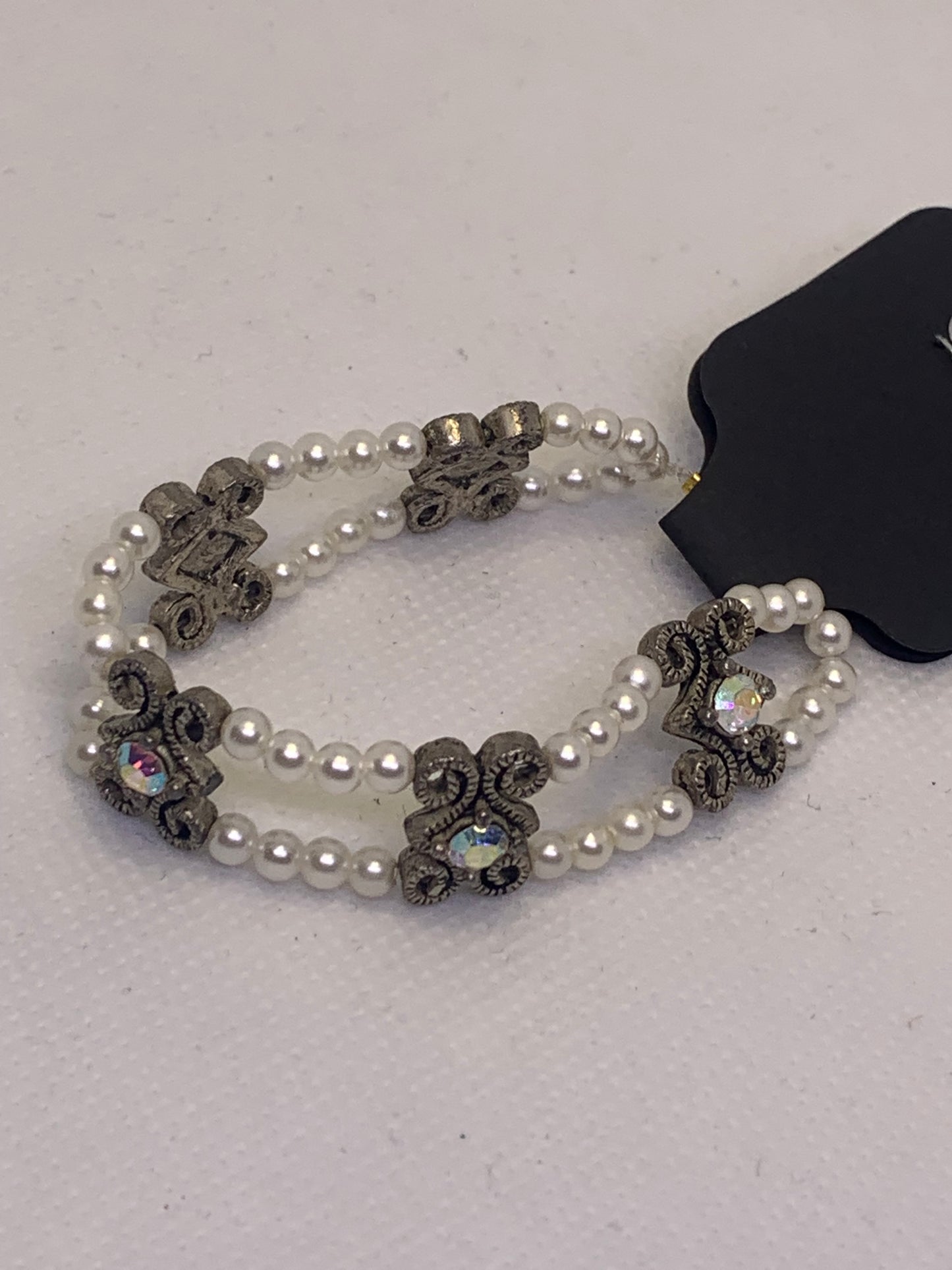 Antique Brace Wide Bracelet Crystal Clasp bracelets fit to size