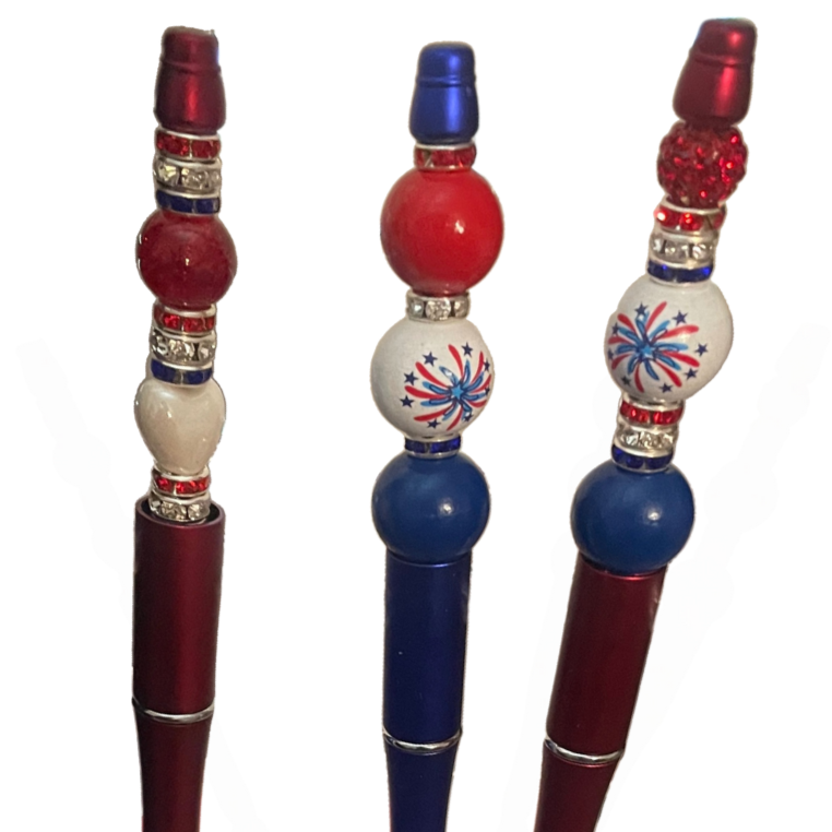 America Blinging: Proud to be an American Bead-able Pens