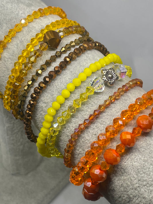 Australian Crystal stretchy fall series made to order