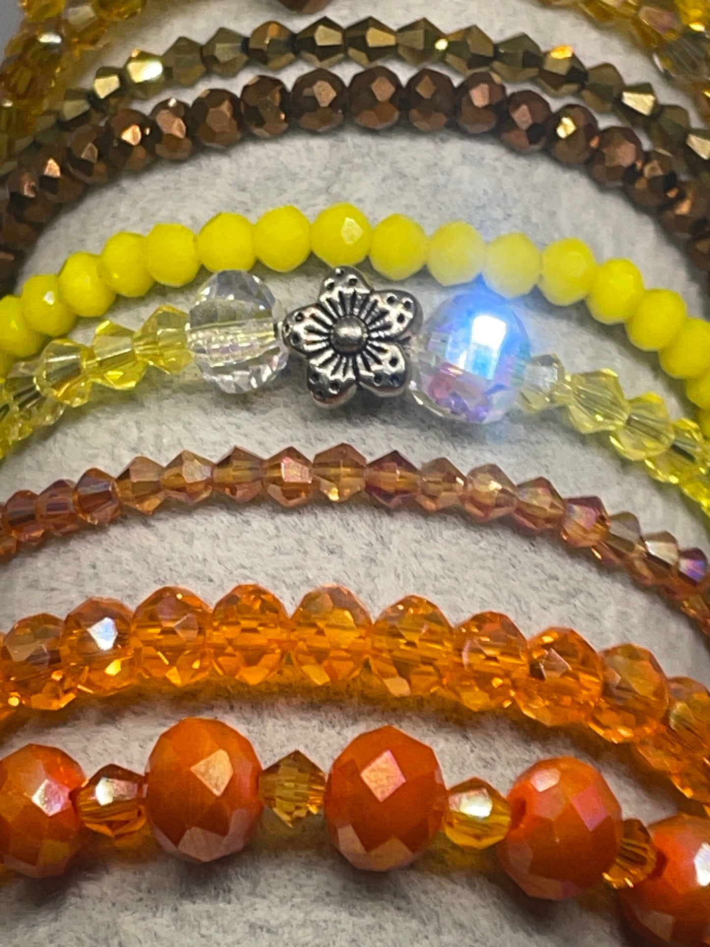 Australian Crystal stretchy fall series made to order