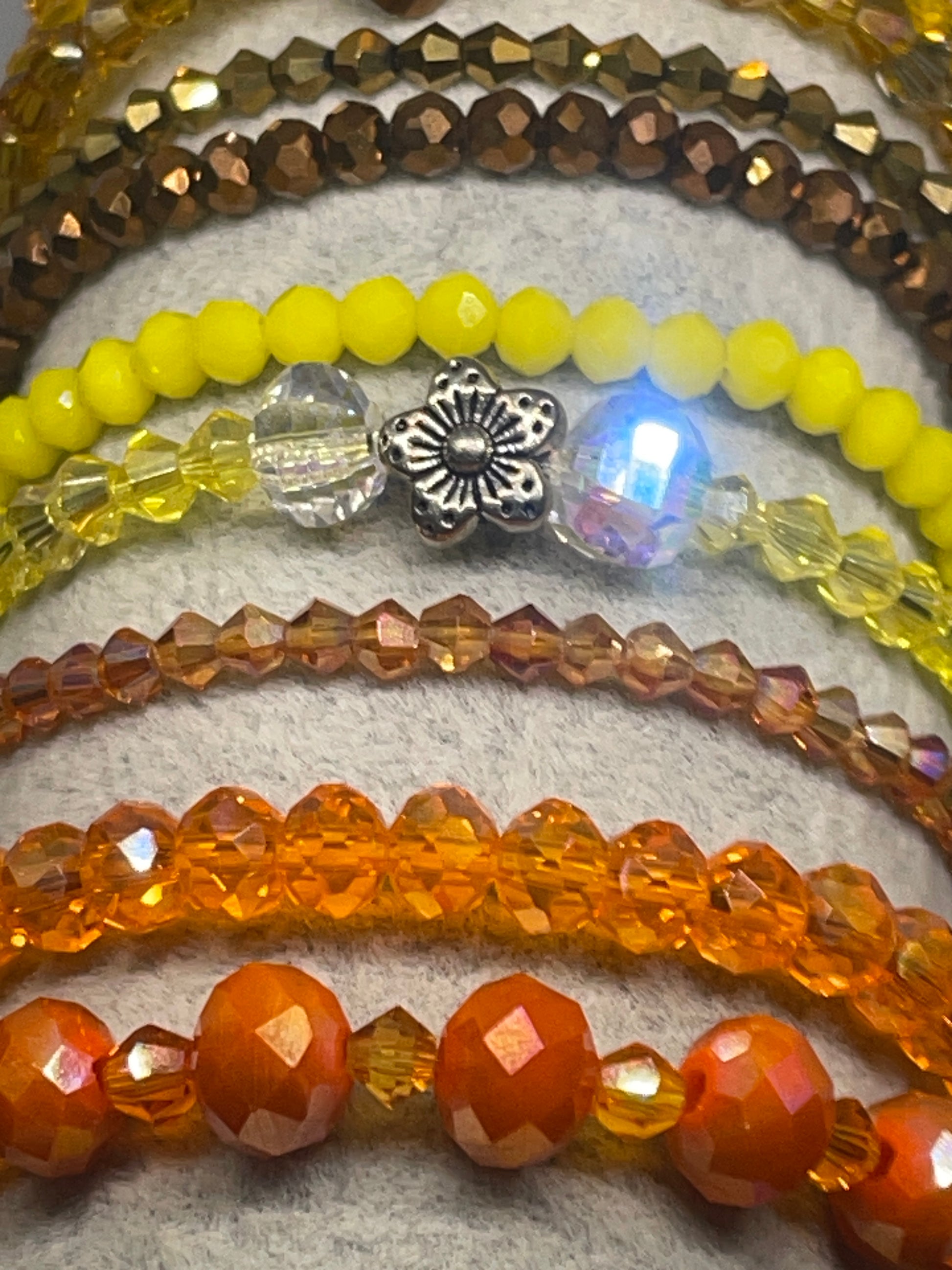 Australian Crystal stretchy fall series made to order