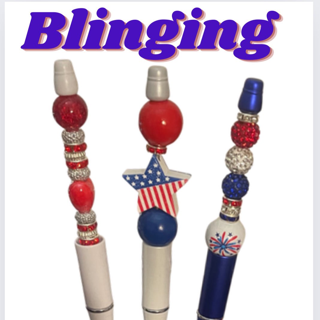 America Blinging: Proud to be an American Bead-able Pens