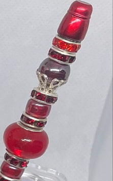 Dark red sparkling pen