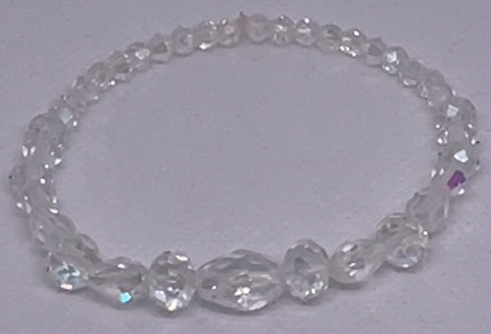 Australian crystal bracelets,  CLEAR MULTI SELECTION AUSTRIAN CRYSTAL AB  BEADS 