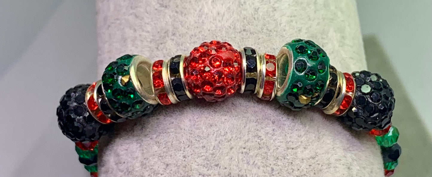 Christmas Bangle Crystal Bracelet Top Notch