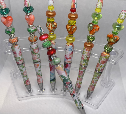 Romantic Floral Bead-able Bling Pens