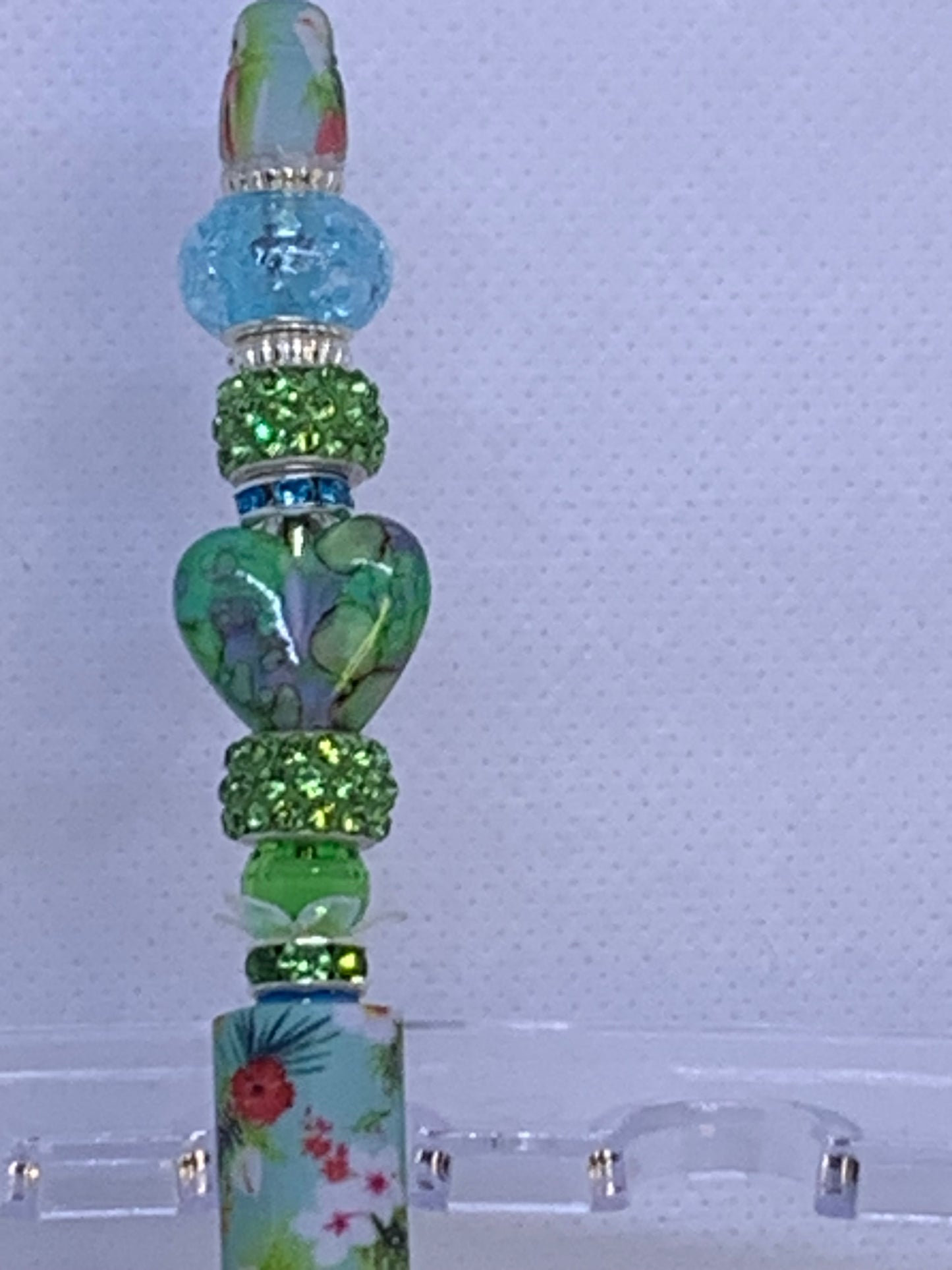 Mint Green Autumn Orange Bead-able Pens