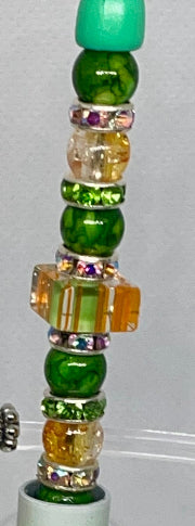 Mint Green Autumn Orange Bead-able Pens