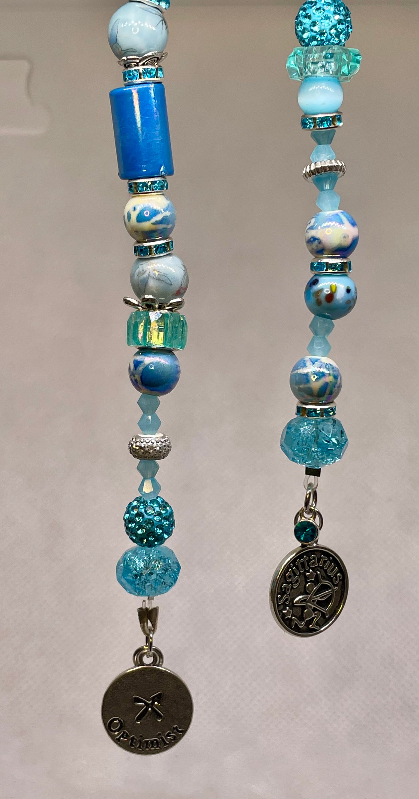 Astrology Gem Charms, Keychains and Football Team key Charms