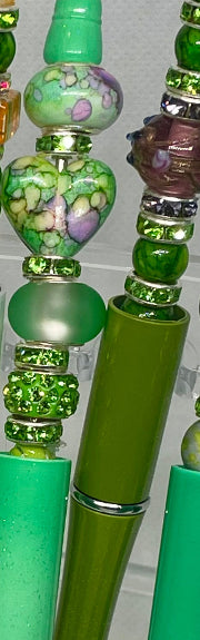 Mint Green Autumn Orange Bead-able Pens