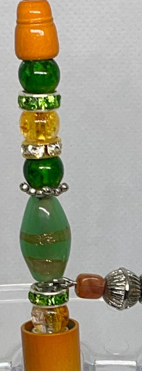 Mint Green Autumn Orange Bead-able Pens