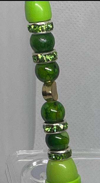 Mint Green Autumn Orange Bead-able Pens