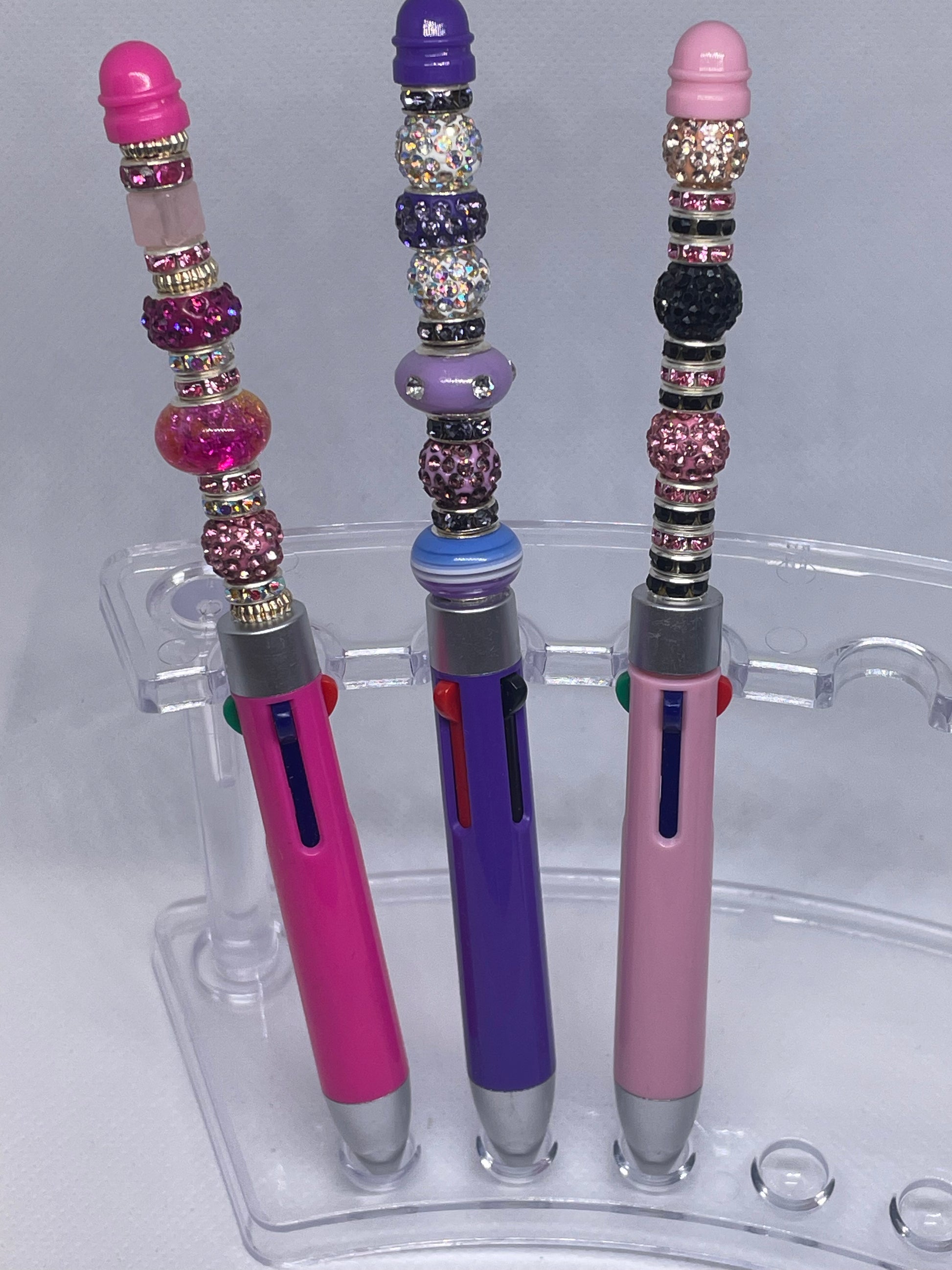 Hot Pink, Purple, and Pale Pink 5 color Pens