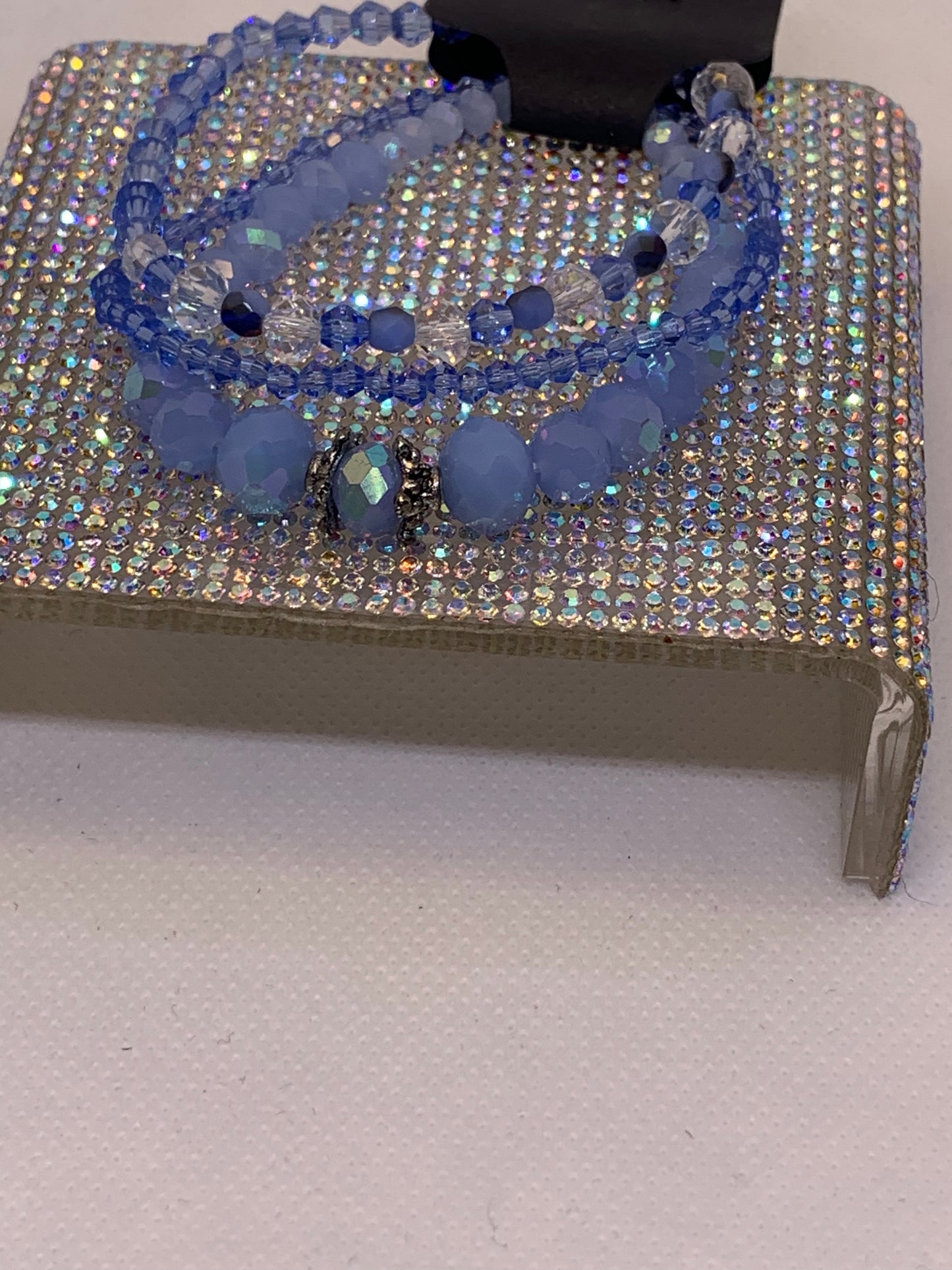 Sparkling Blue crystal AB Sky Blue Bracelets set of 3