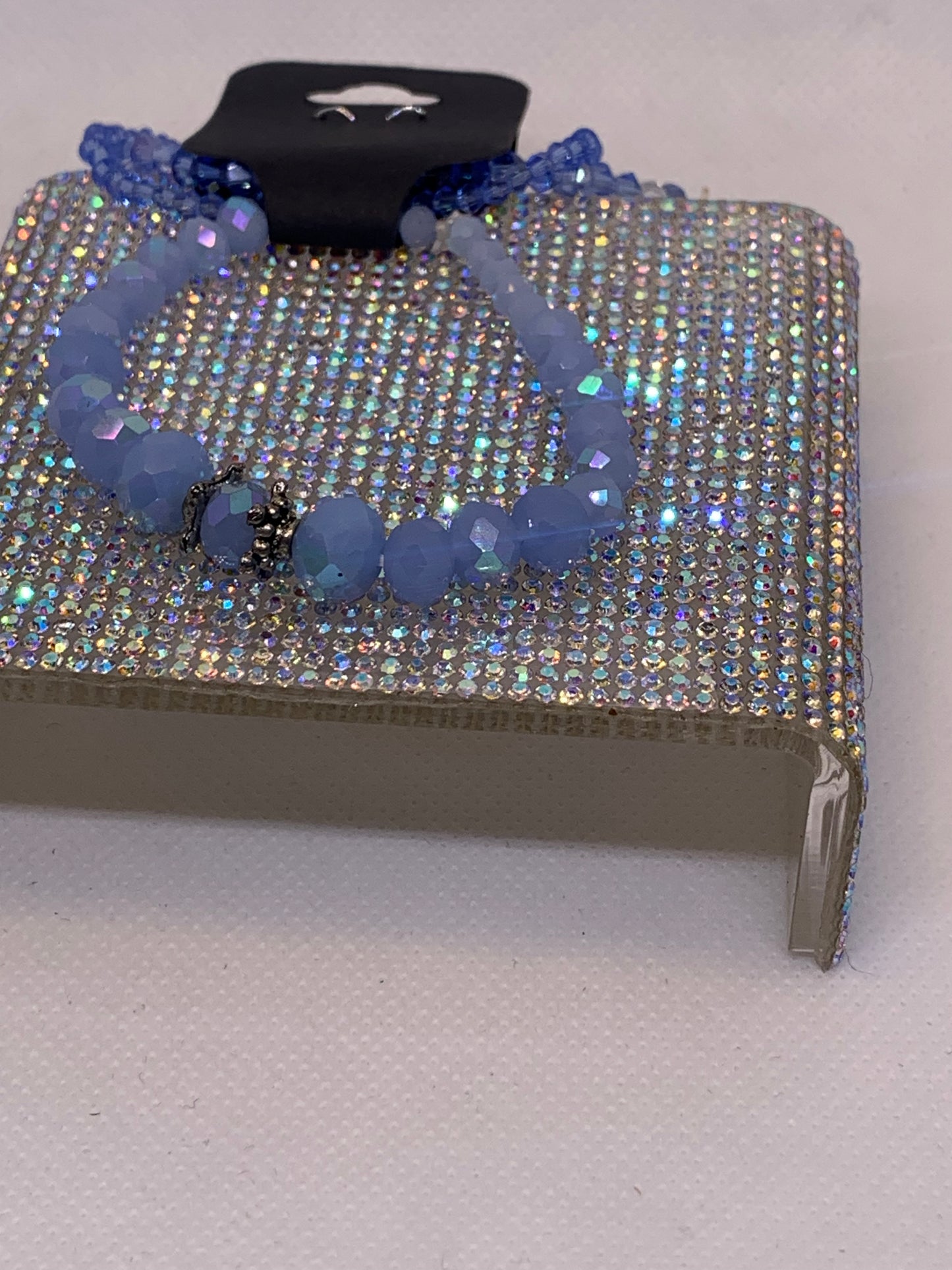 Sparkling Blue crystal AB Sky Blue Bracelets set of 3