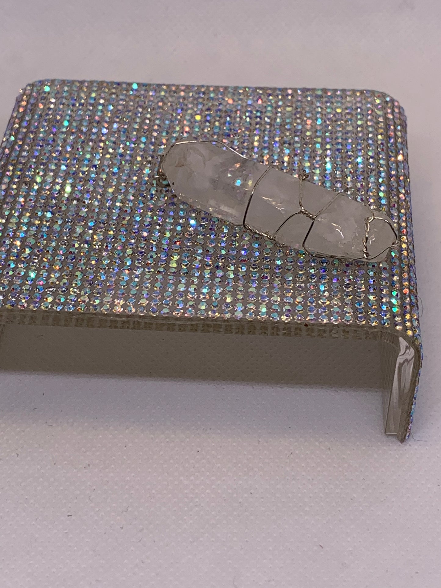 Quartz Pendants- Unique- Wire Art