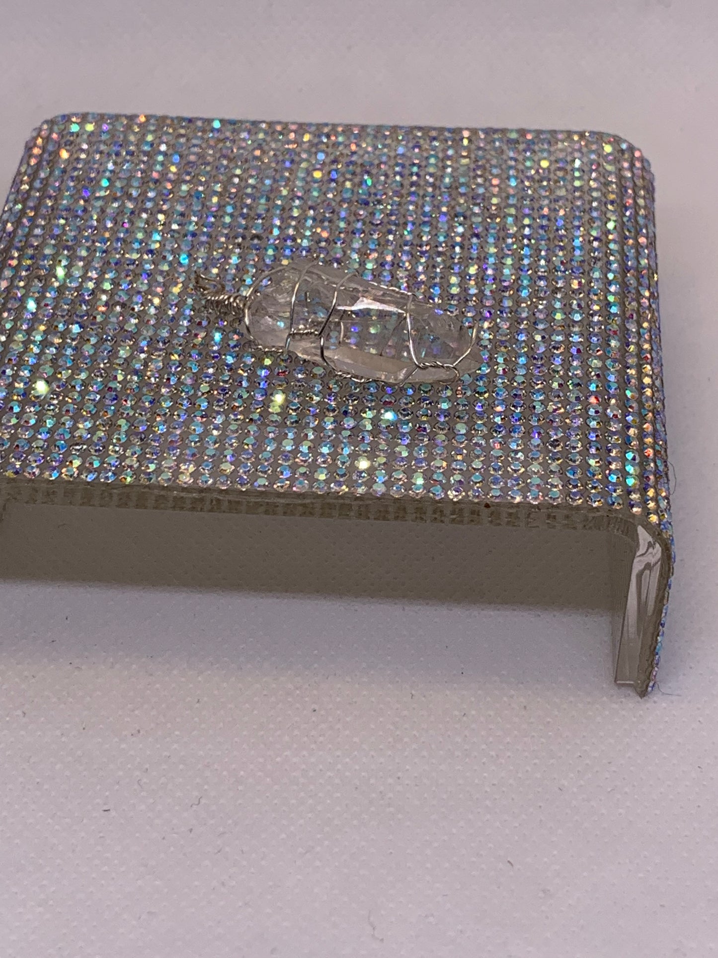 Quartz Pendants- Unique- Wire Art