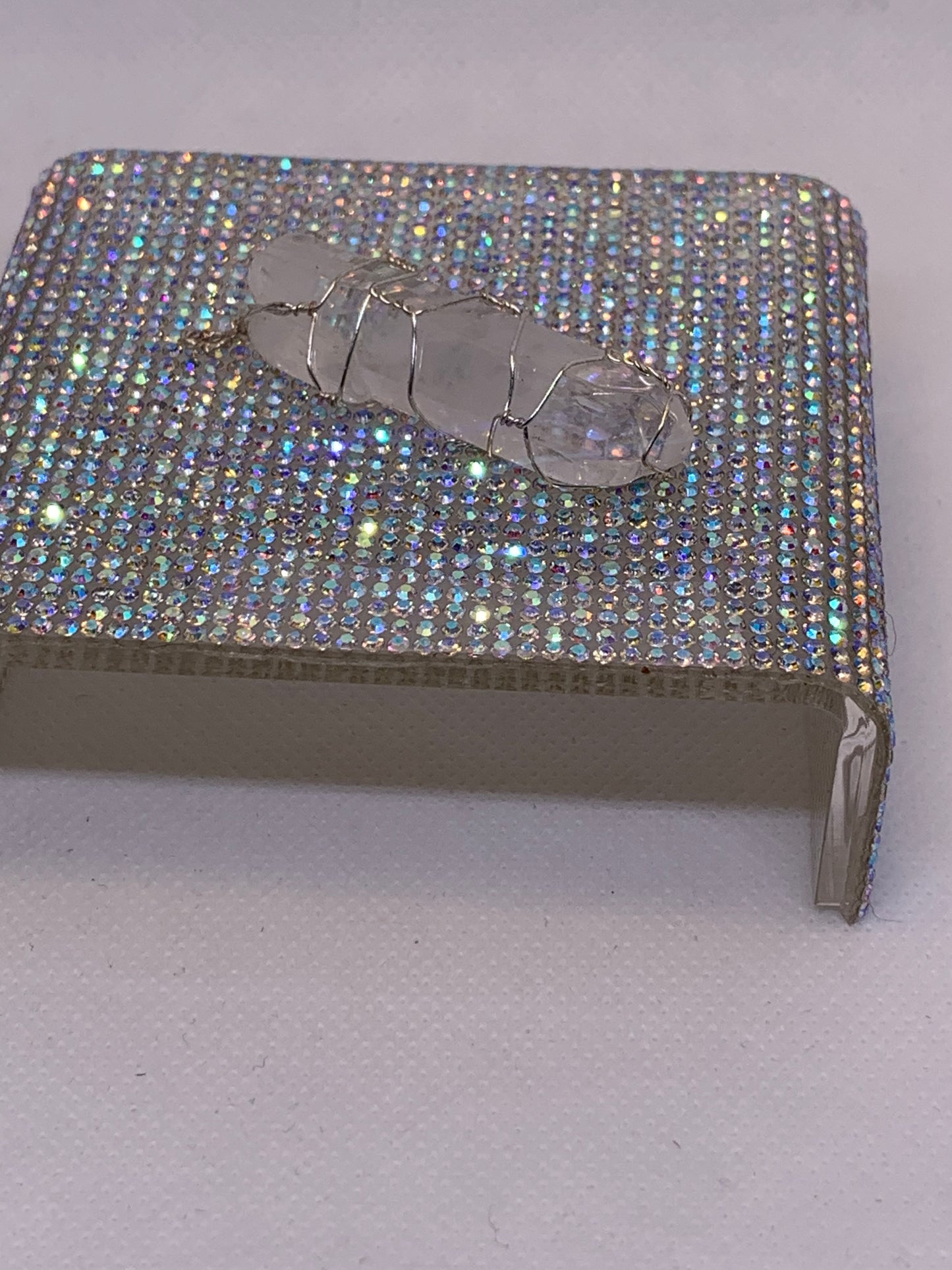 Quartz Pendants- Unique- Wire Art