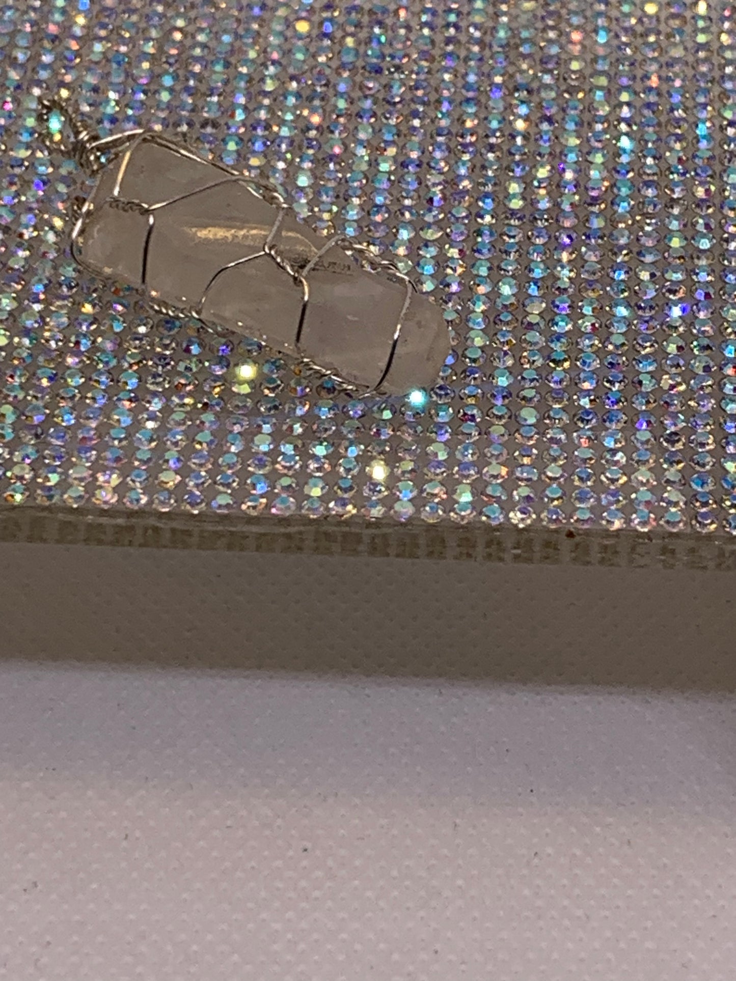 Quartz Pendants- Unique- Wire Art