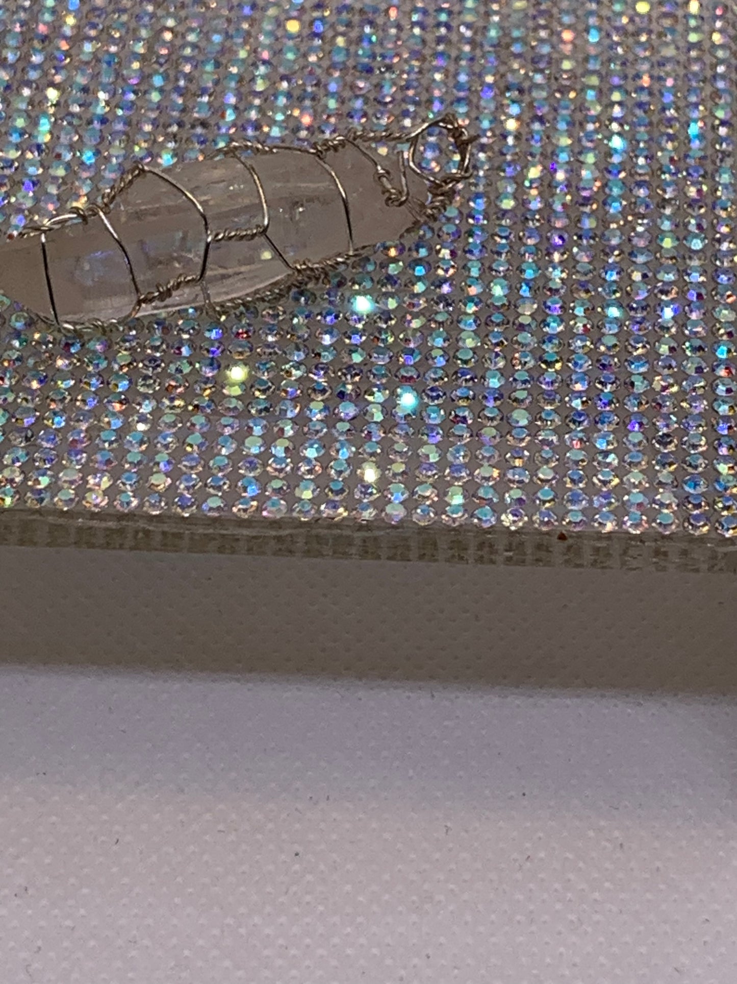 Quartz Pendants- Unique- Wire Art