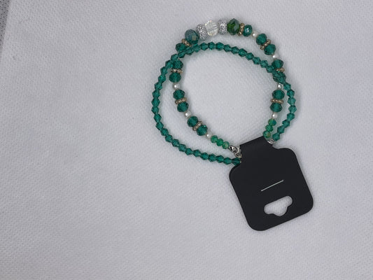 Stylish Green Crystal and Pearl Bracelets - Ideal Gift for Her