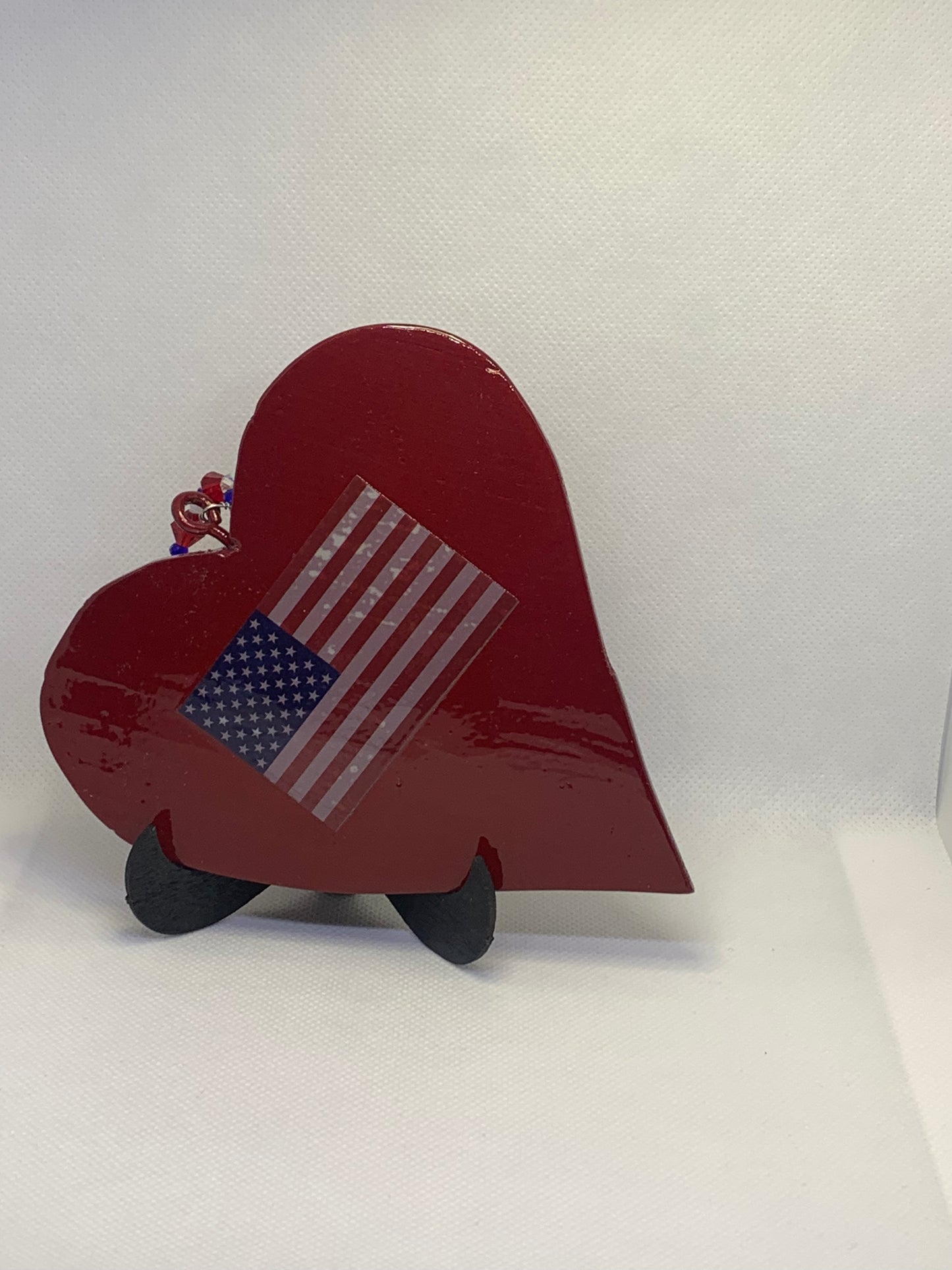 US Service Branches Hand Carved Wood Hearts- - Candi’s Creations