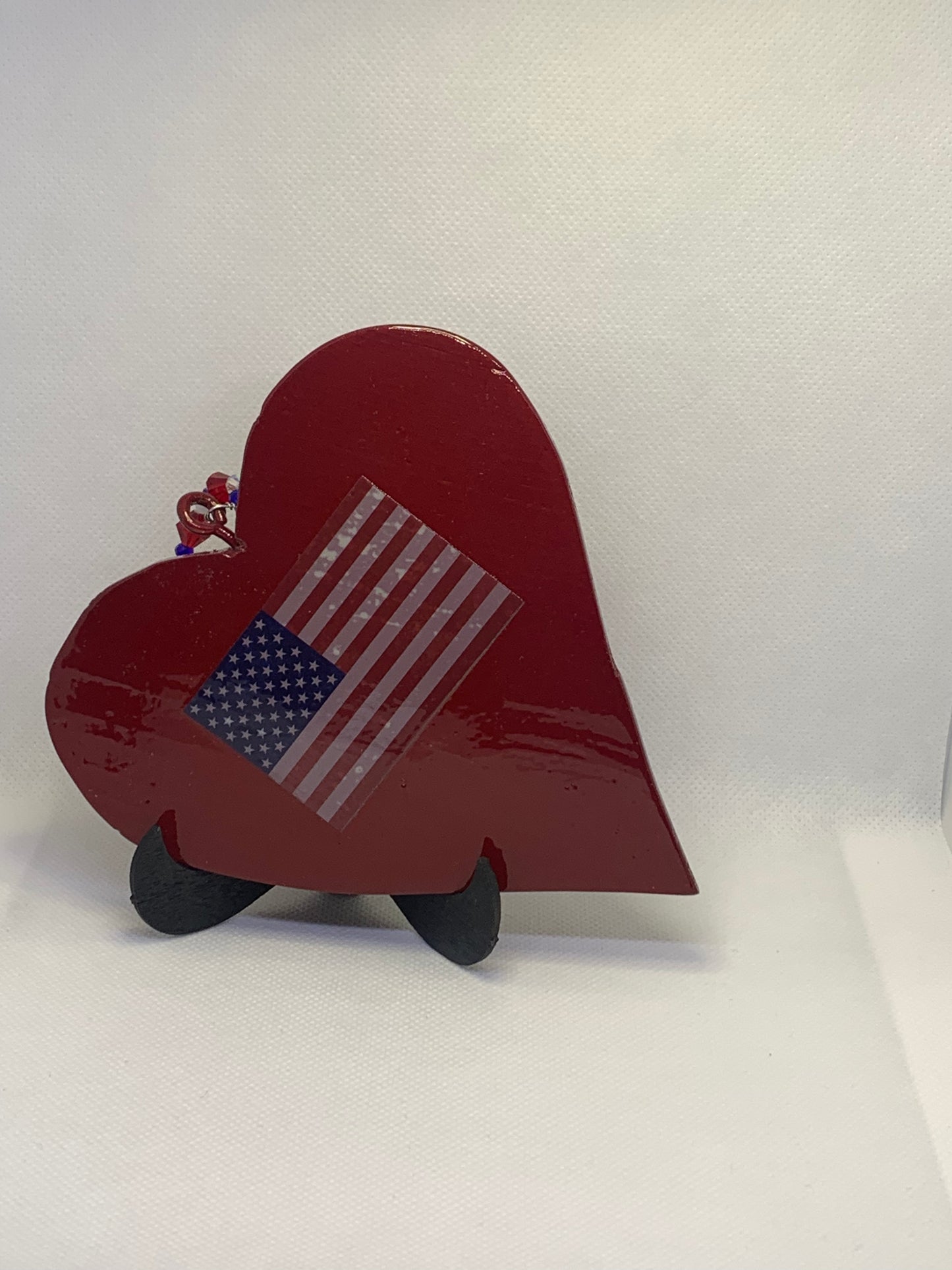 US Service Branches Hand Carved Wood Hearts- - Candi’s Creations