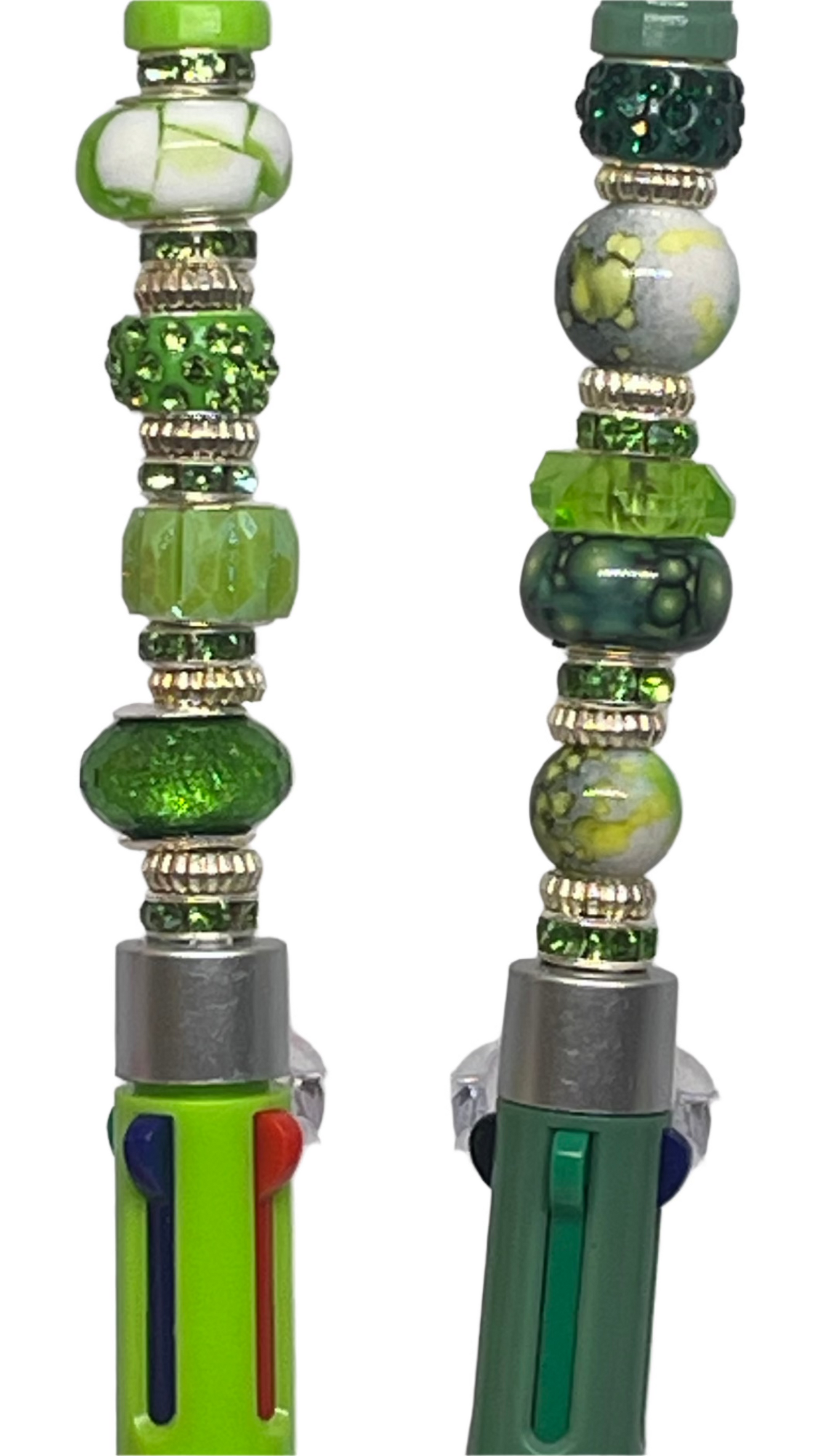 Lime and Emerald Green 5 color Pens