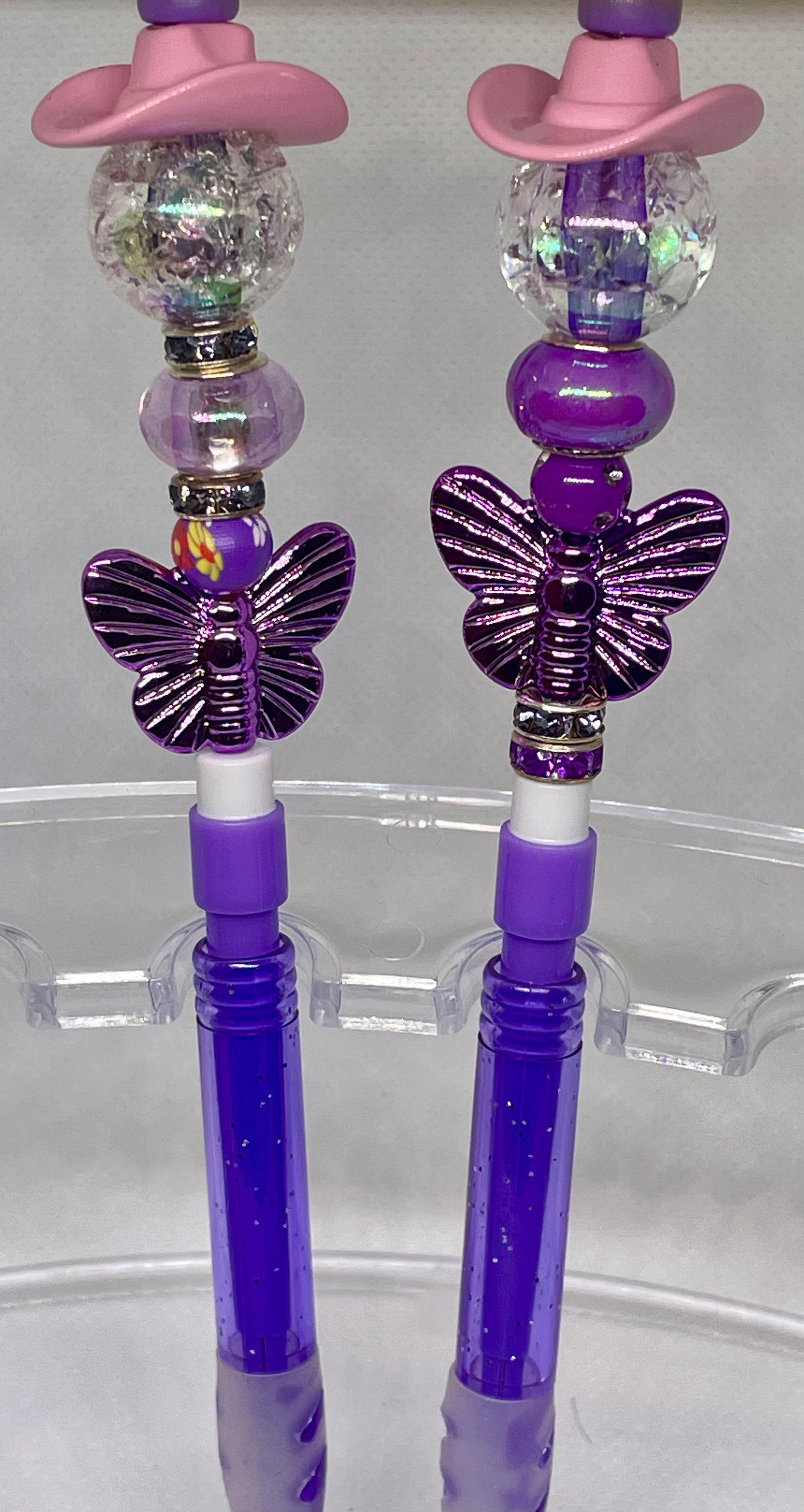 Purple Cowgirl hat mechanical Pencils